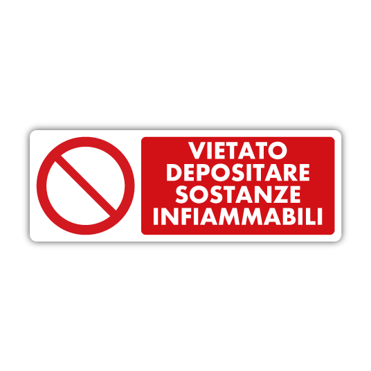 Cartello Vietato gettare rifiuti - D - Alluminio 1400x500 mm